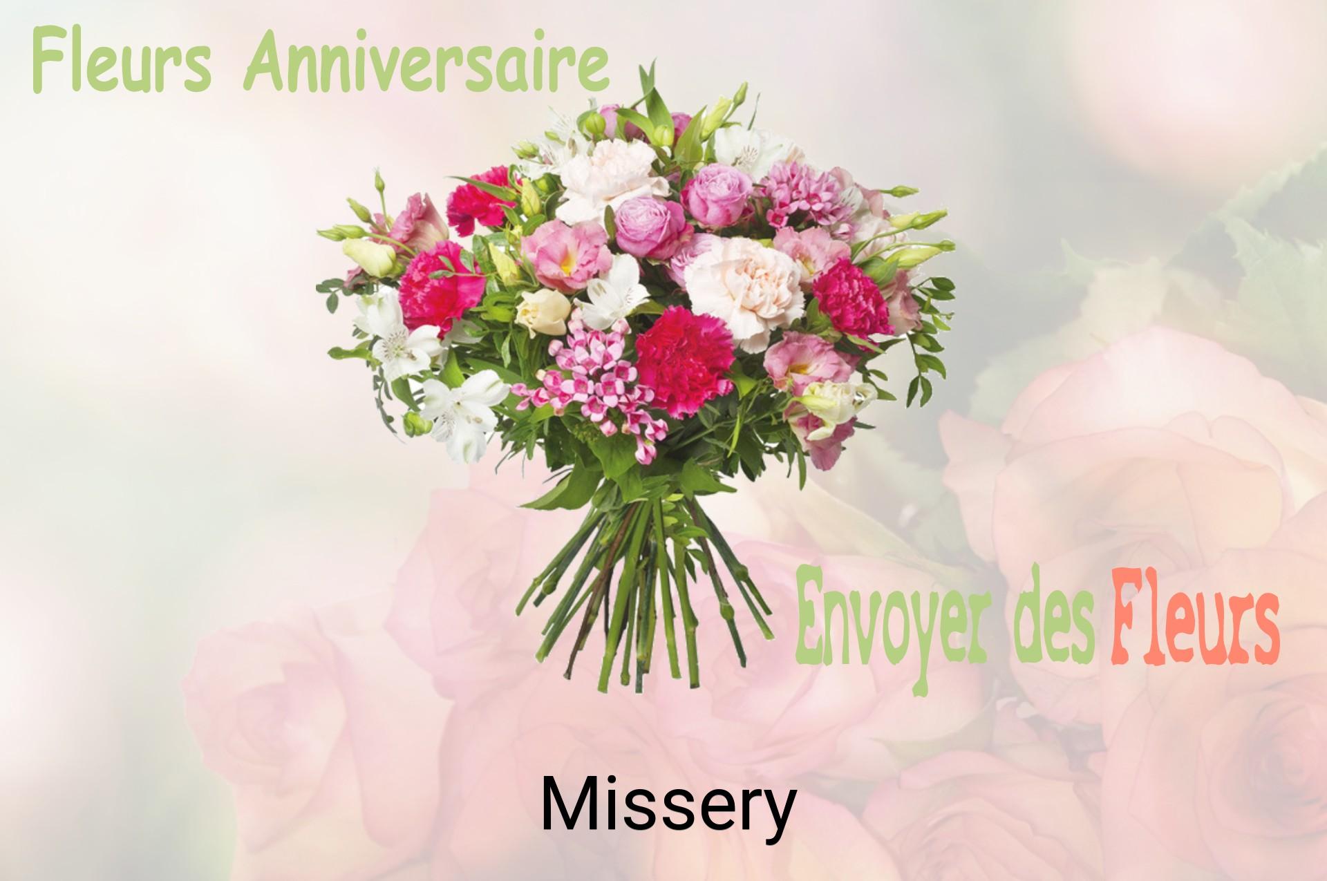 Bouquet de fleurs d’anniversaire livré à Missery