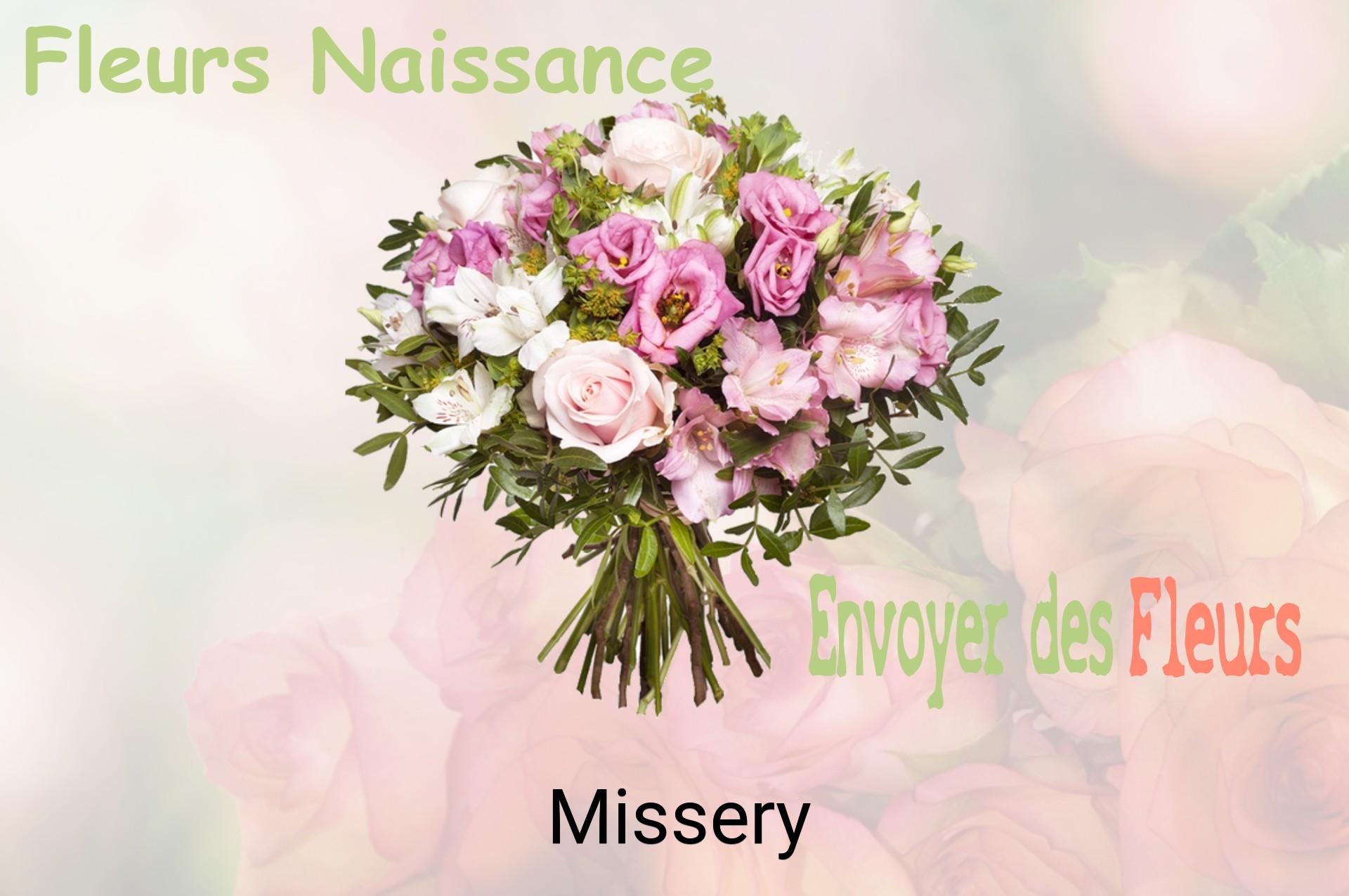 Bouquet de fleurs de naissance livré à Missery